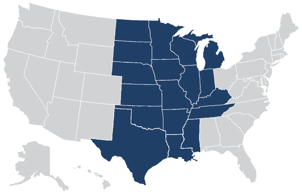Oscar Wilson Service Area Map